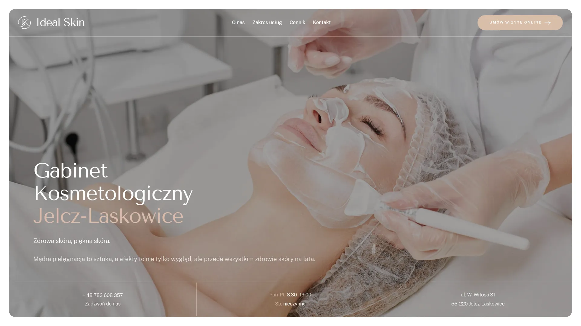 Screenshot of skkosmetologia.pl