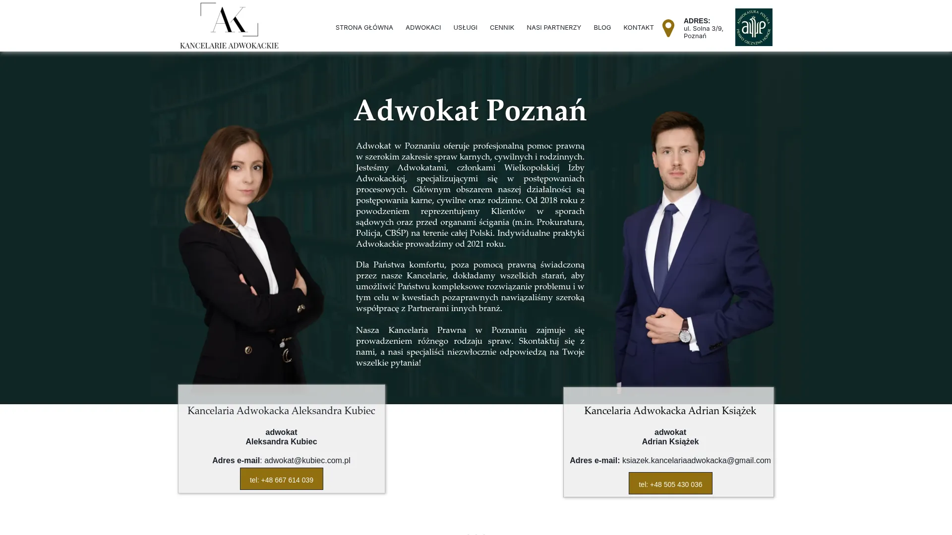 Screenshot of ak-adwokaci.pl