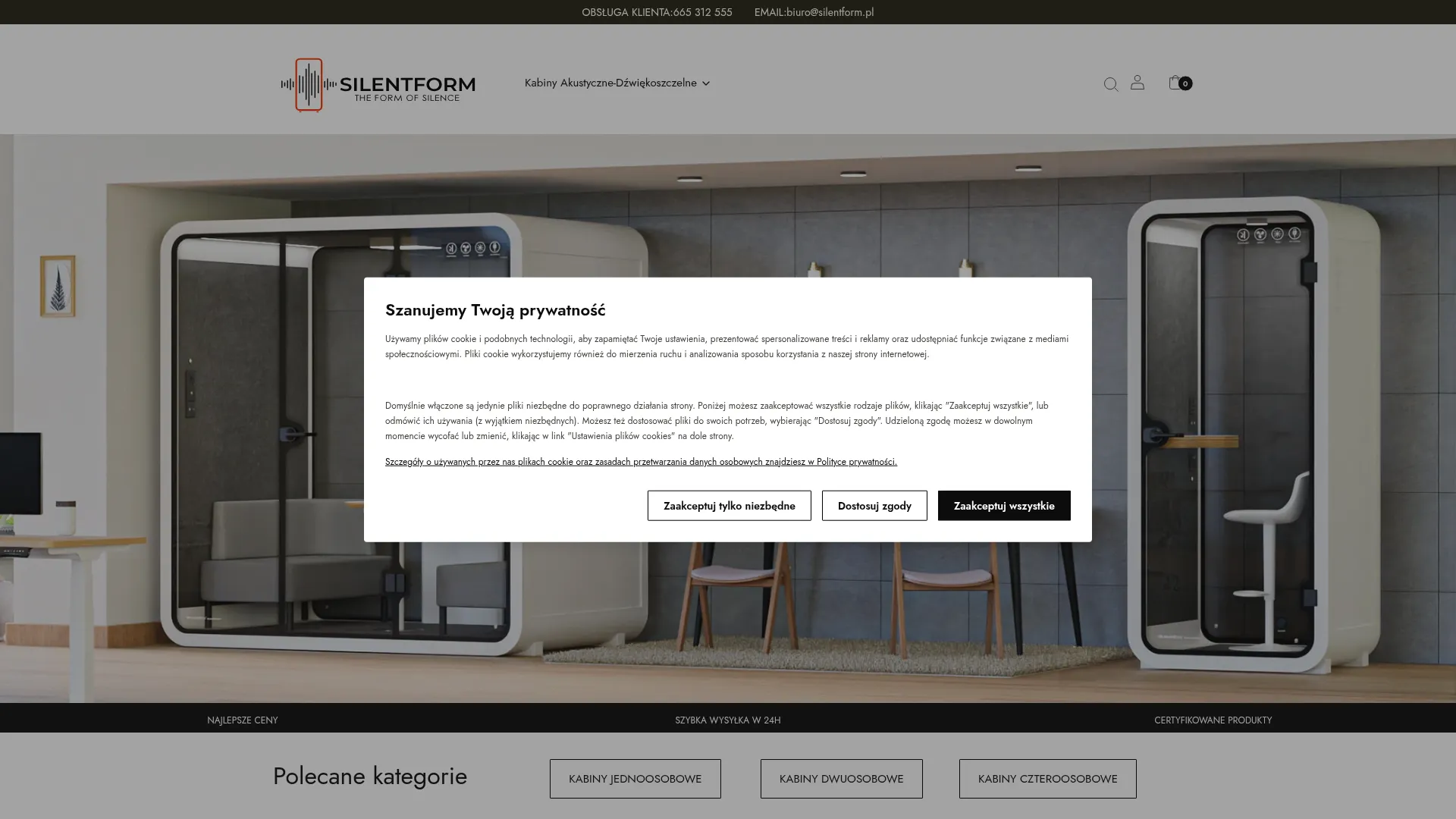 Screenshot of silentform.pl