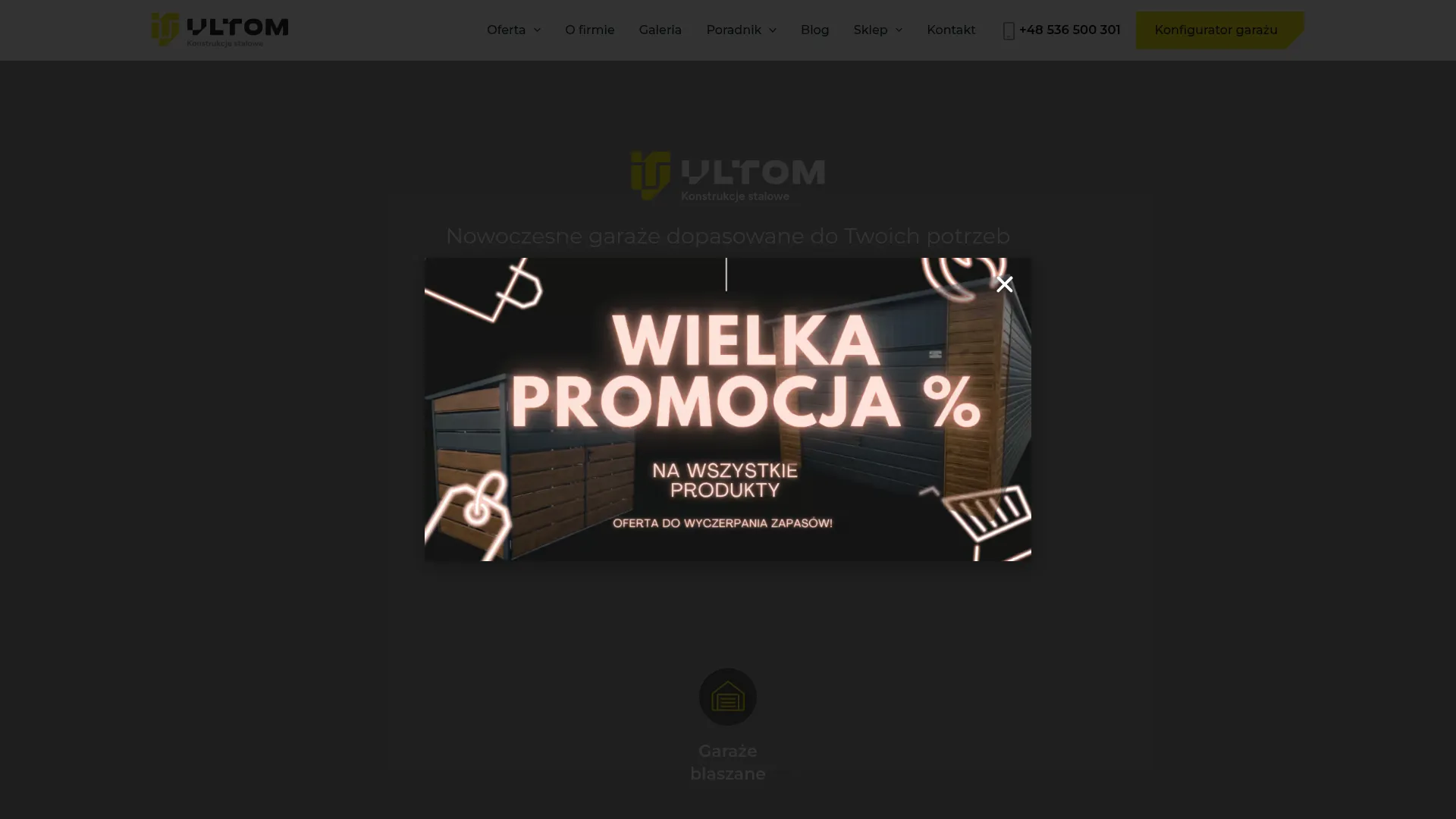 Screenshot of ultom-garaze.pl