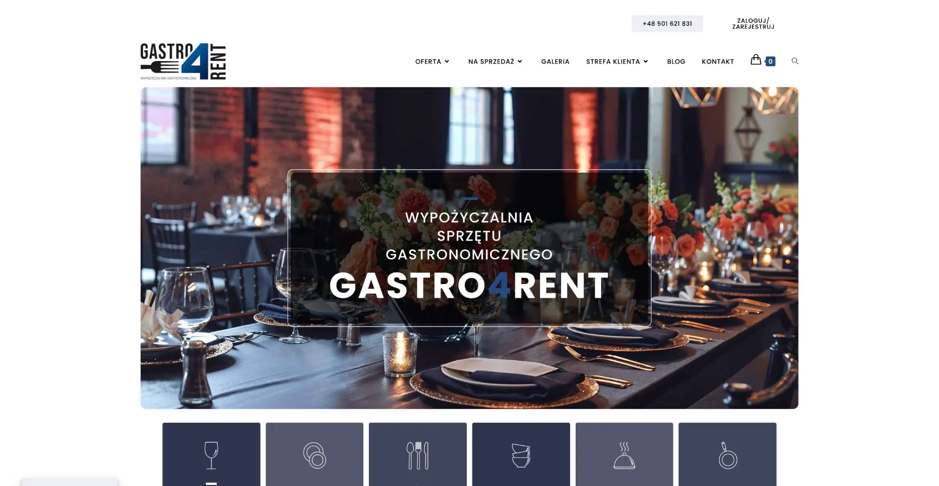 Screenshot of gastro4rent.pl
