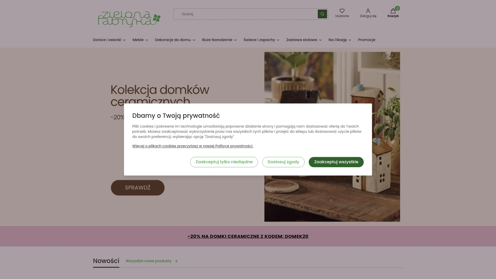Screenshot of sklep.zielonafabryka.pl